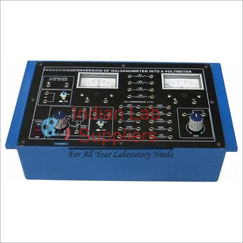 Conversion of Galvanometer into a Voltmeter (G to V) with Power Supply and 2 meters (C.R.)